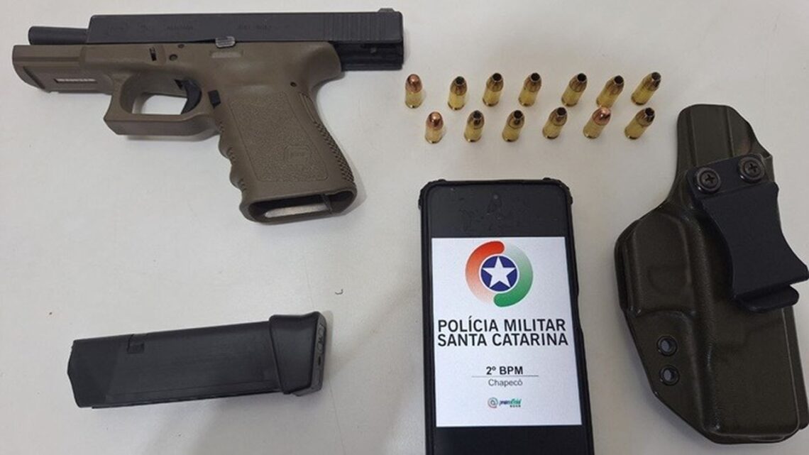 Motorista de caminhão é preso por porte ilegal de arma em Chapecó