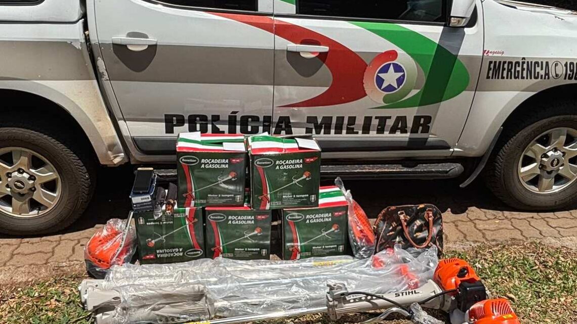 Homem é preso com roçadeiras falsificadas durante abordagem no centro de Guaraciaba