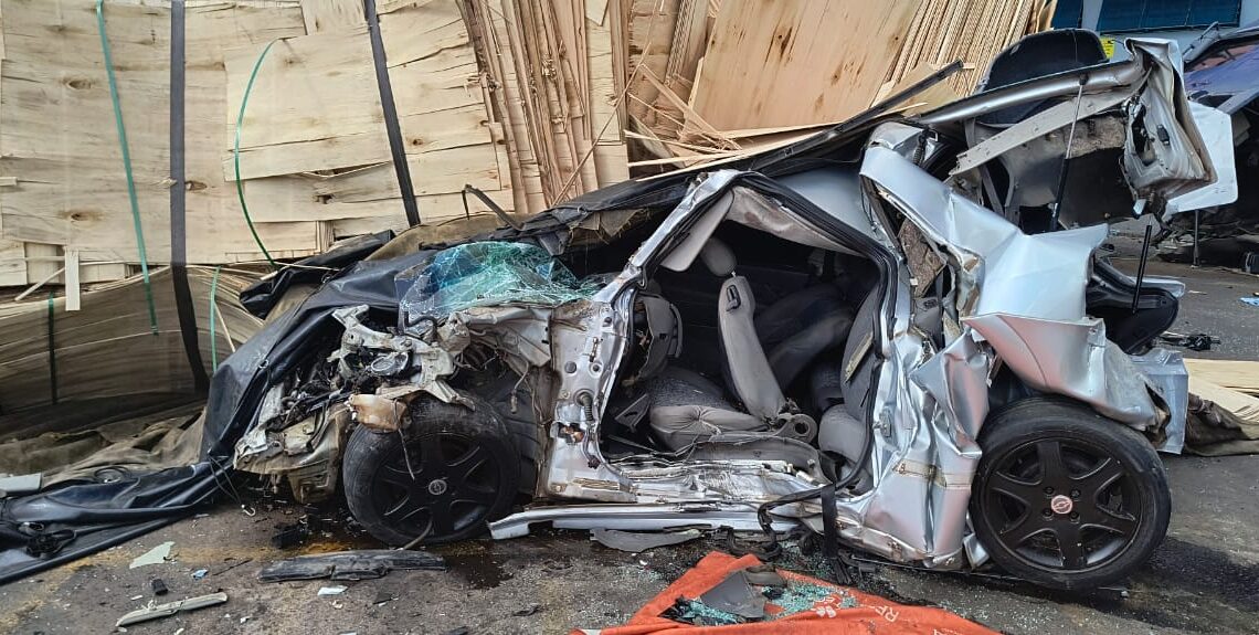 Acidente grave envolve 11 veículos em Chapecó; veja os vídeos