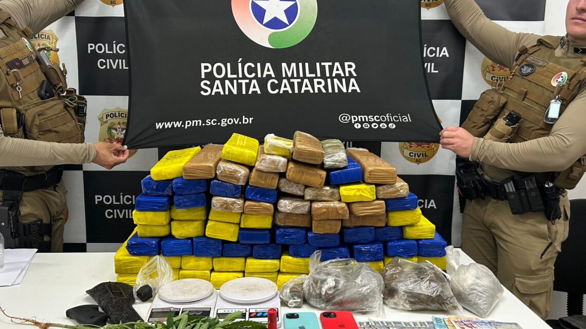 PM apreende grande quantidade de drogas e munições em Xanxerê