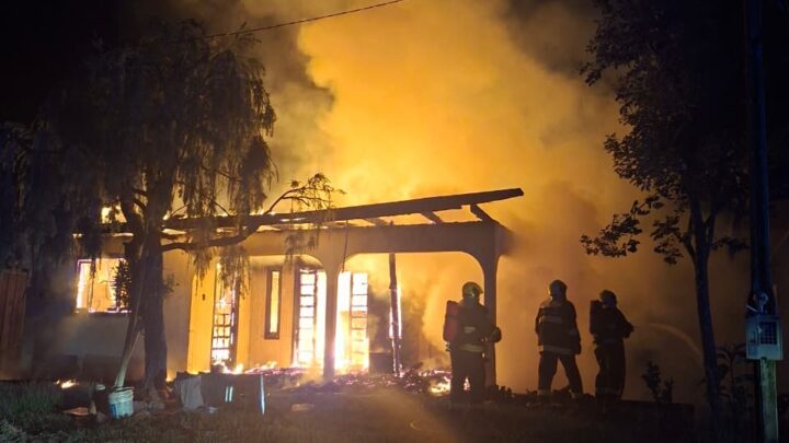 Homem ateia fogo na própria residência de madrugada em Concórdia