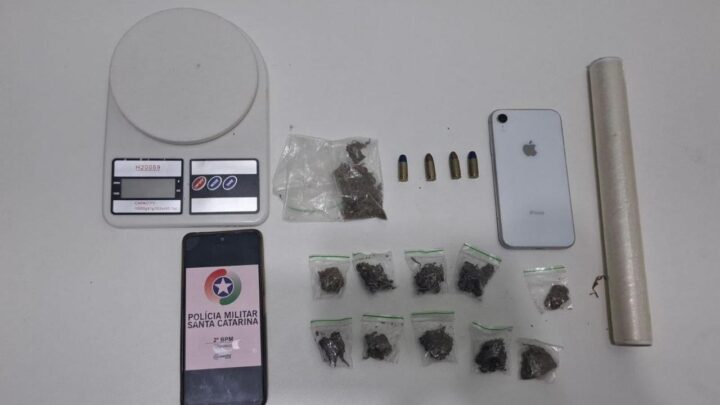 Adolescente é apreendido com munições de uso restrito e drogas em Chapecó
